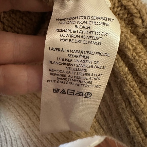 Free People Brookside Tunic Sweater in Desert Camel Tan - Size M - Picture 7 of 9